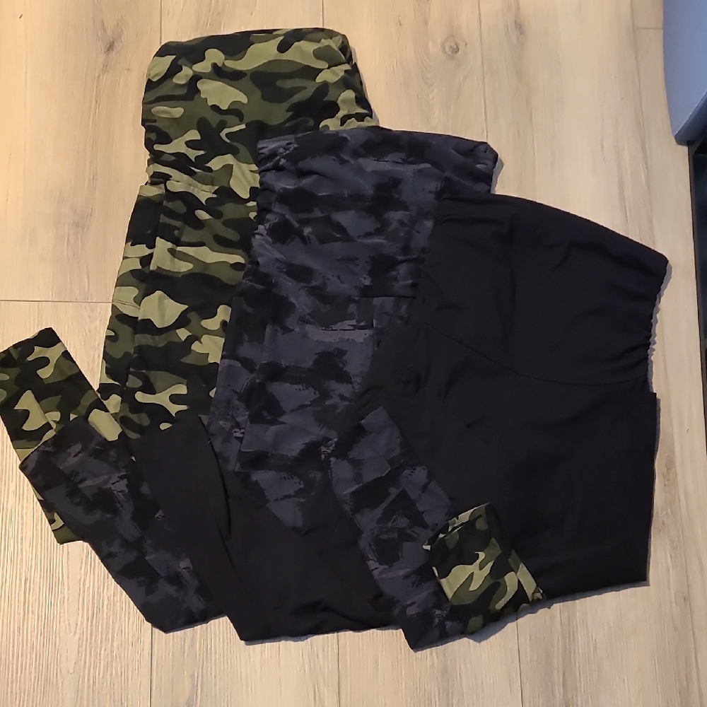 Camouflage and Black Kids Bottoms